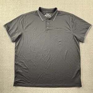 Ariat Tek Polo Shirt Adult 2XL XXL Black Short Sleeve Workwear Casual Men's